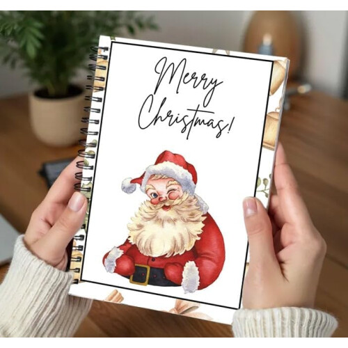 (Santa, -) Livro de Cartões de Natal com Adesivos, 5x7 polegadas
