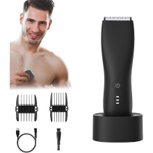 (Black, -) Aparador de Pelos Corporais para Homem e Mulher, Seguro