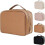 (Brown, -) Trousse toilette multi-compartiments PU cuir 1