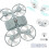 (Gray, -) LED φως οροφής ανεμιστήρα drone, λαβή E27, τηλεχειριστήριο 1