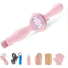 (Pink, -) Mist bellenzwaaid, oplaadbare bellenmaker met misteffect en LED lampen voor feesten