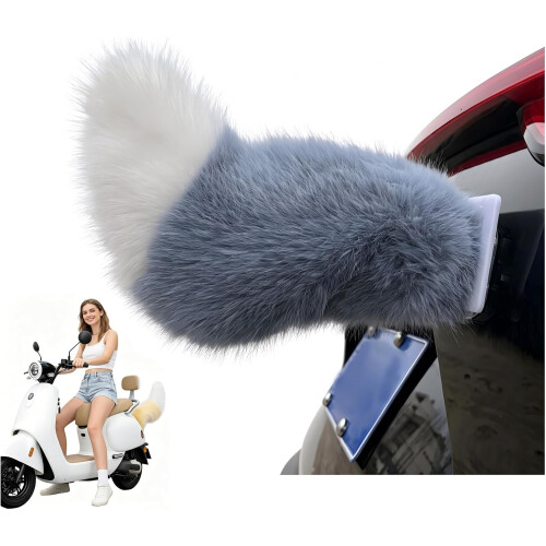 (#12, -) Queue chat peluche rechargeable, ornement voiture