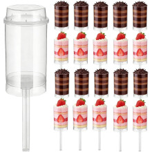 (20 Pcs, -) Cake Push Pop Behälter, wiederverwendbarer Plastik, für Dessert Eis
