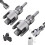 (3/4" 2pcs, -) Κλειδί σωλήνων νερού 4 σε 1, βίδωμα εσωτερικό εξωτερικό, 1/2" 3/4" 1