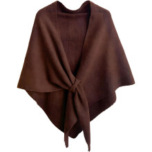 (Brown, -) Women's Solid Color Pashmina Shawl Wrap, Cashmere Feel Scarf