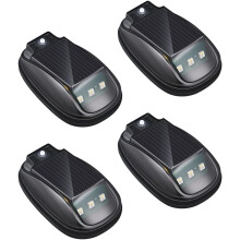 (4 PCS, -) 6 kpl aurinko auton katto RGB-strobovalot kaukosäätimellä, LED kuorma-autolle
