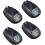 (4 PCS, -) Słoneczne lampy RGB do dachu auta, pilot 1