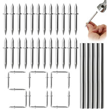 (Single-head, 500 PCS) 500/300/100 clavos cabezuela oculta, tornillos rodapié madera