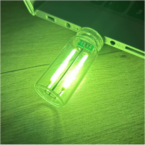 (Green, -) USB LED osvětlení do auta