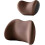 (Coffee, -) Ergonomic Car Headrest & Lumbar Support Cushion, for Back Pain Relief 1
