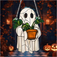 (#01, -) Acchiappasole serra fantasma, decorazione appesa Halloween