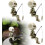(3pcs, -) Mini sculpture crâne pêcheur 11cm, Halloween 1