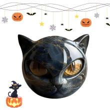 (1pc, -) 3 stuks zwarte obsidiaan kristal edelsteen kattenbeeld – helende decor