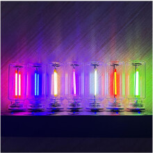 (7pcs, -) USB LED Auto Innenraum Ambiente Licht, Plug-in Retro Nachtlampe