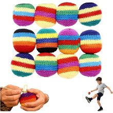(12PCS, -) 6 sacchi a maglia per piedi, palline giocoleria principianti