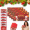 (Santa-4PCS, -) Porte-enveloppe cadeau Noël, 6 compartiments 1