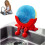 (Red, -) Funny Peeing Scrub Sponge Holder for Kitchen Sink, Auto Draining 1