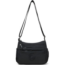 (Black, -) Women's Fashionable Multi-pocket Zipper Crossbody Bag, Daily Use