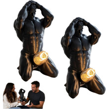 (2PCS, -) Lampada da tavolo steampunk figura maschile, robot industriale