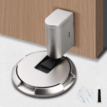 (Silver, -) Verstellbarer magnetischer bohrfreier Türstopper, für Tür unten