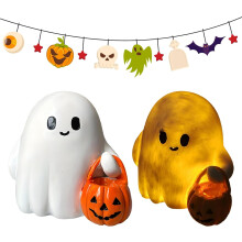 (2pcs, -) 2 Fantasmas com Abóbora Impressos em 3D, Decoração Halloween