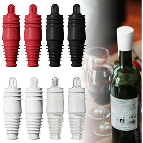 (8 PCS, -) - Silicone wine stopper reusable