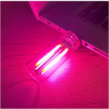 (Pink, -) USB LED Auto Innenraum Ambiente Licht, Plug-in Retro Nachtlampe