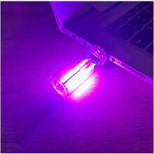 (Purple, -) USB LED Auto Innenraum Ambiente Licht, Plug-in Retro Nachtlampe