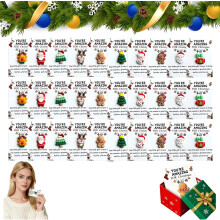 (30Pcs, -) 30 abbracci natalizi, mini resina con biglietti auguri