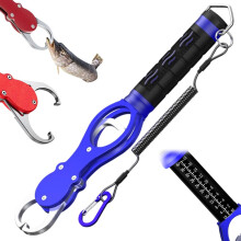 (Blue, -) Schwerer Fischlippen Greifer mit Waage 2026, tragbare Angelzange für Outdoor