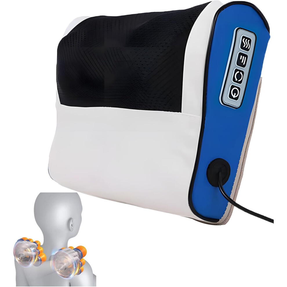 Oimg (#01, M) Rechargeable Neck Massager Pillow, 3-Speed Heat & Vibration For Pain