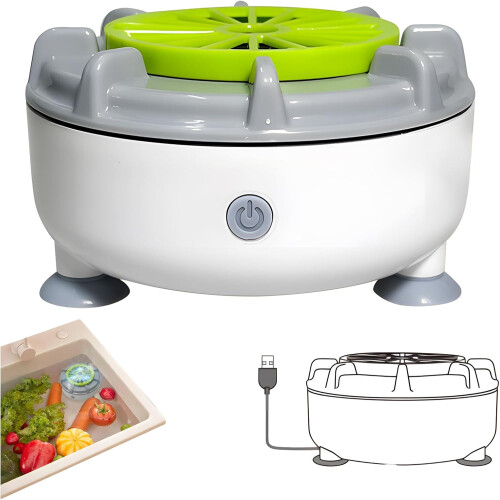 (Plug in (Rotation + Purification), -) Efficiënte draagbare fruit- en groentewasser – USB opladen