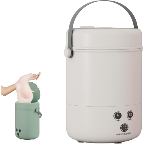 (White, -) Lavatrice automatica mini 2024, per calzini e biancheria intima