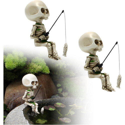 (2pcs, -) 11cm lebka rybářská socha