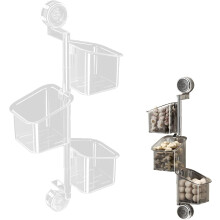 (#02-3-Layer, -) 3-laags roterende zuignap keukenorganizer – boorvrije wandmontage
