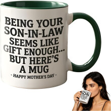 (#A-15oz, -) Caneca Engraçada "Ser Genro já é Presente"