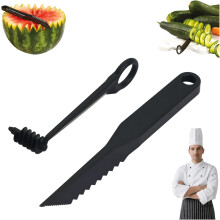 (2PCS, -) Spiralschneiderklinge für Gemüse, manueller Schraubenschäler für Küche