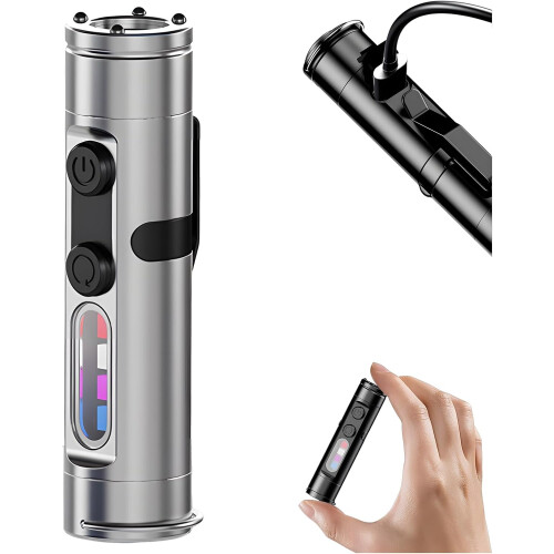 (B, -) Taclite Mini 500 Lumen Rechargeable Key Ring Flashlight, Magnetic
