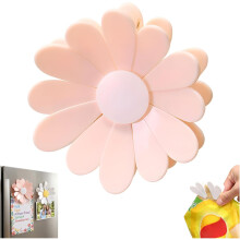 (Pink, -) 2-in-1 Daisy magnetische Lebensmittelbeutelclips, dekorative Kühlschrankmagnete