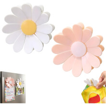 (2pcs, -) 2-in-1 Daisy magnetische Lebensmittelbeutelclips, dekorative Kühlschrankmagnete