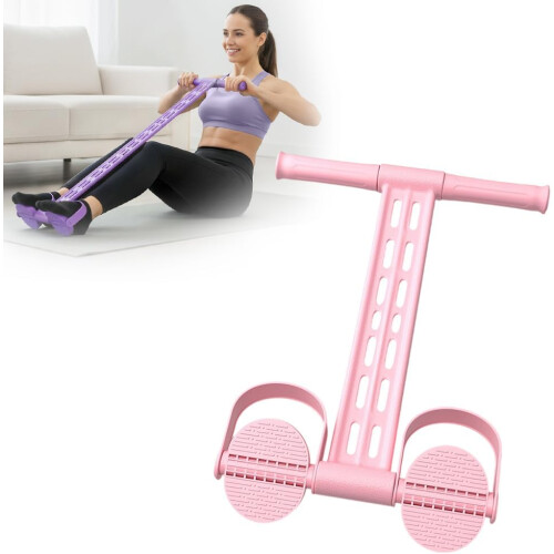 (Pink, -) Multifunkční elastický lano na jógu