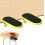 (Yellow-2pcs, -) Estendi bracciolo computer rotante 180, supporto gomito ergonomico 1