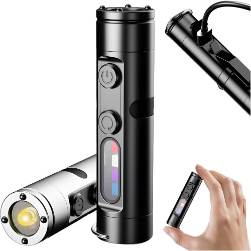 (A, -) Taclite Mini 500 Lumen Rechargeable Key Ring Flashlight, Magnetic