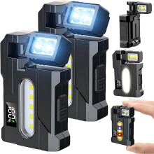 (2 PCS, -) G5 EDC Taschenlampe 1200 Lumen 2026, wiederaufladbare tragbare LED Taschenlampe für Camping Wandern
