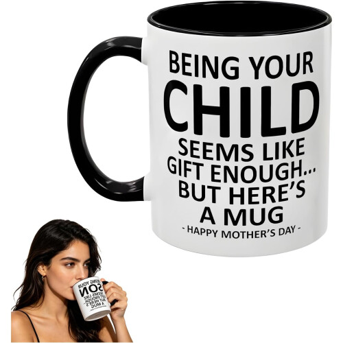 (#27-11oz, -) Caneca Engraçada "Ser Genro já é Presente"