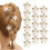 (16 PCS, -) Mollette a conchiglia perla, accessorio elegante per capelli 1