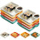 (8pcs Mixed Colors, -) Πιάτο διαχωρισμένο με σάλτσα, επαναχρησιμοποιήσιμο 1