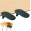 (Black-2pcs, -) Estendi bracciolo computer rotante 180, supporto gomito ergonomico 1