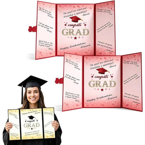 (Red, -) 2 libri ospiti laurea 2026, nero oro per amici