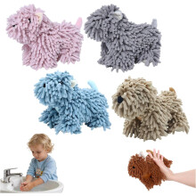 (4pcs, -) Asciugamani mano in ciniglia cucciolo, morbidi per bagno e cucina